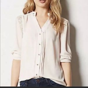 Moulinette Soeurs Anthropologie Laceglow Blouse